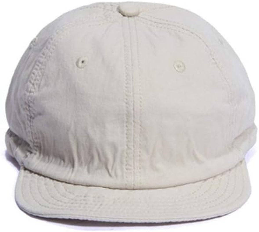 Washed Short Bill Brim Baseball Cap Retro Dad Cap Trucker Style Hat Cap