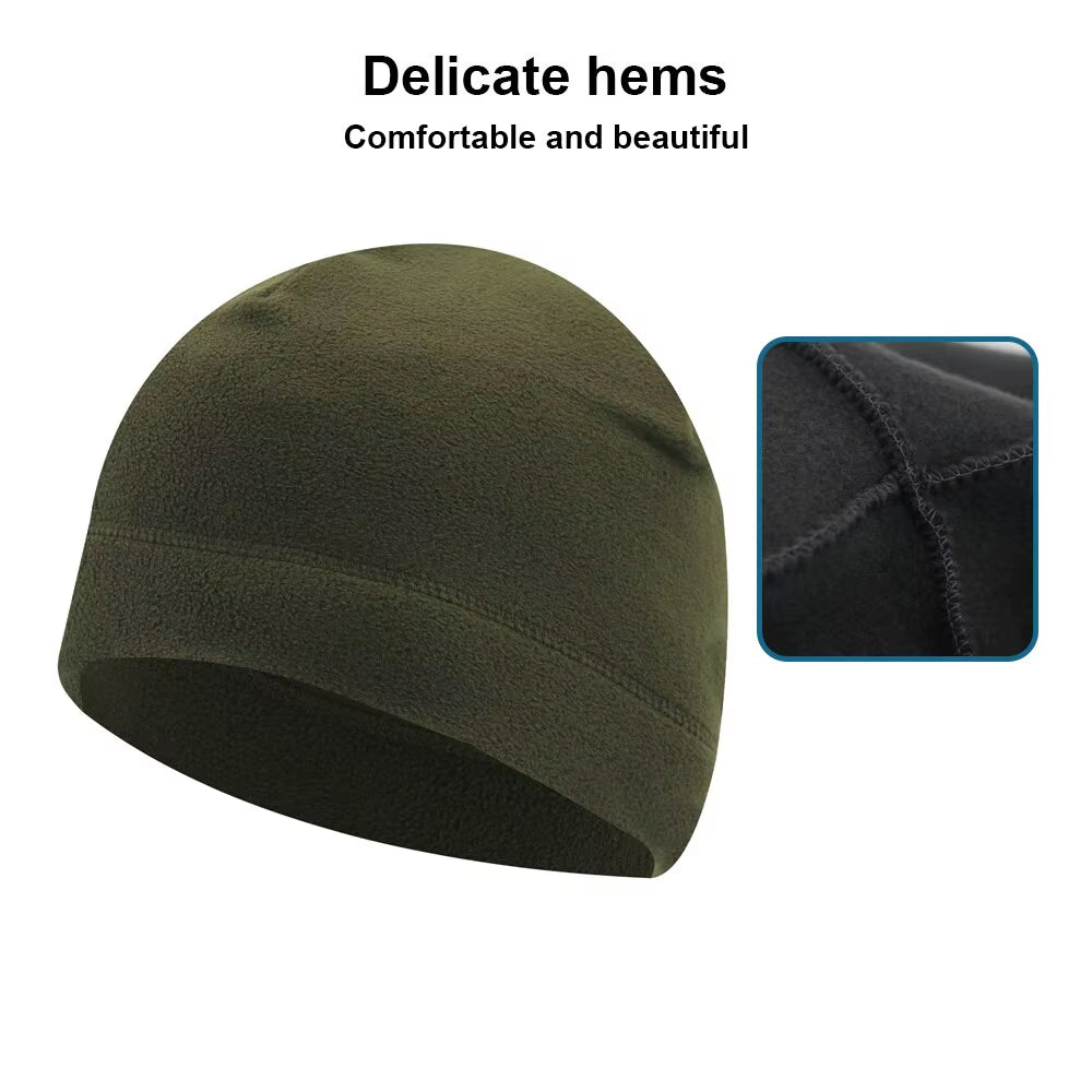 Warm Winter Skull Cap Soft Polar Fleece Hat Thick Windproof Cap Outdoor Beanie Cap Ski Cap Unisex Suitable for Unisex 1PC