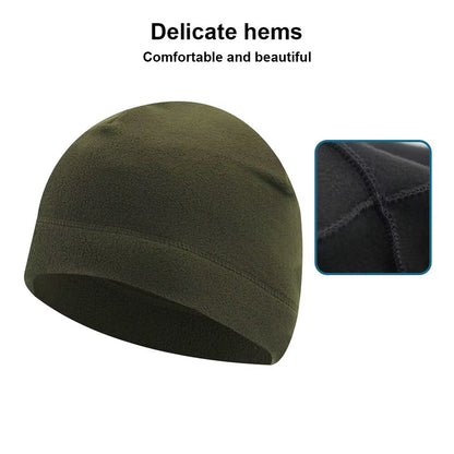 Warm Winter Skull Cap Soft Polar Fleece Hat Thick Windproof Cap Outdoor Beanie Cap Ski Cap Unisex Suitable for Unisex 1PC
