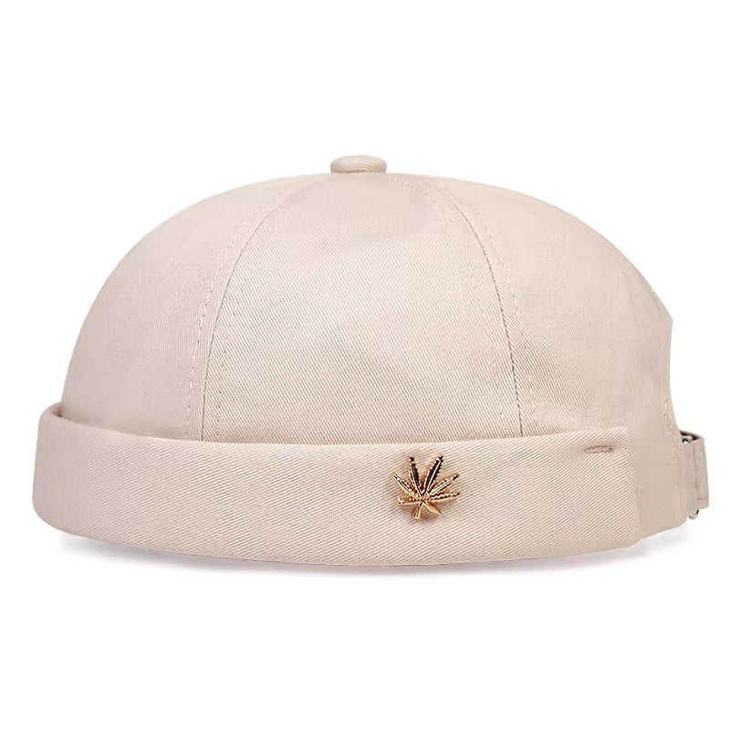 2024 New Fashion Beanie Cap for Men Retro Cotton Adjustable Cap for Women Full Cap Brimless Hats Outdoor Skullcap Sailor Cap